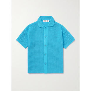 Brown Thomas 男士 Lamborghini 洞洞针织有机棉 衬衫 Orlebar