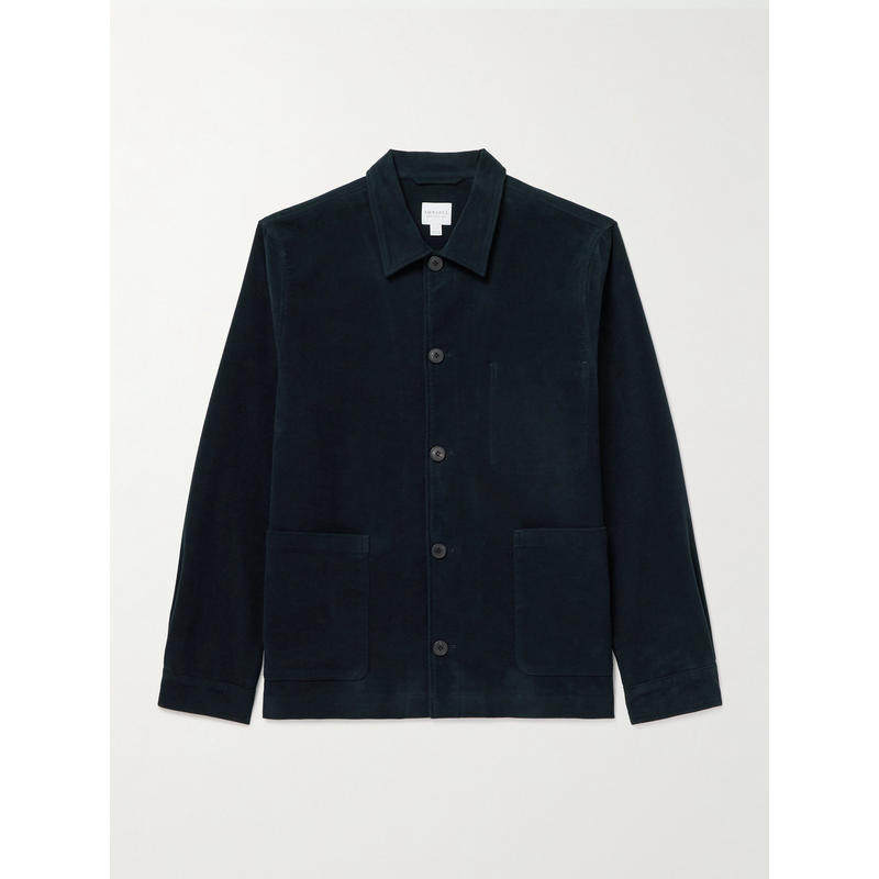 Sunspel 男士 夹克 Moleskin 棉混纺衬衫式夹克,男装,牛仔外套,淘宝优惠券,粉丝福利购,淘宝优惠卷