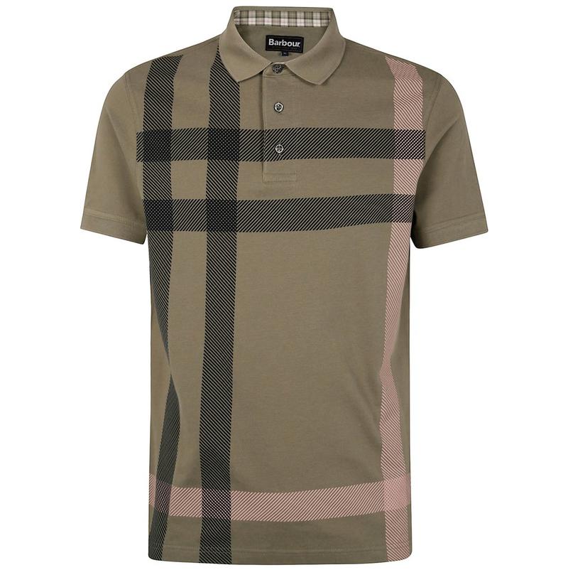 Barbour 巴伯尔 男士 SS26 POLO衫 大格纹短袖 Polo 衫图片
