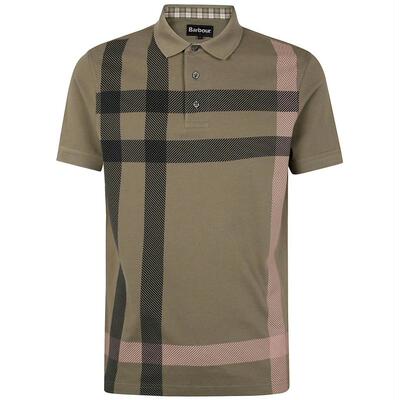 Barbour 巴伯尔 男士 SS26 POLO衫 大格纹短袖 Polo 衫