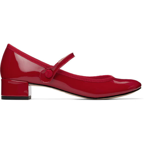 Repetto 丽派朵 女士 高跟鞋 红色 Rose Mary Jane 低跟鞋