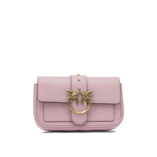 斜挎包 Pinko SS26 女士 粉色皮革 品高