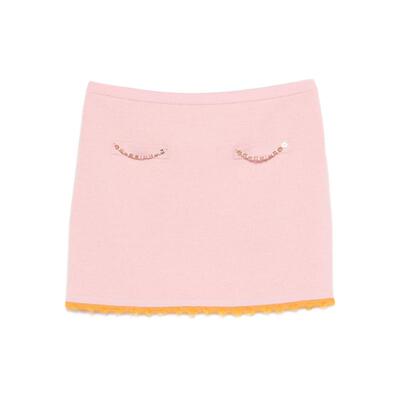 Casablanca 女士 SS26 迷你裙 LOGO-EMBELLISHMENT 迷你半身裙