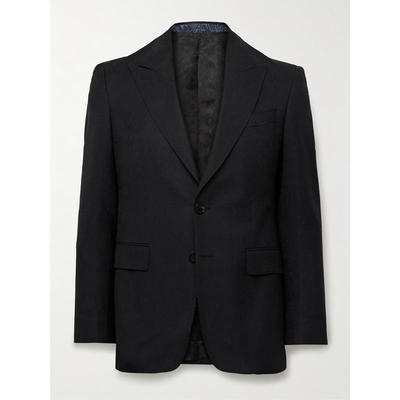 Etro 艾绰 男士 SS25 西装外套 羊毛真丝混纺提花西装
