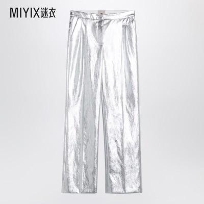 THE GARMENT 女士Andy 银色宽松裤子 迷衣时尚