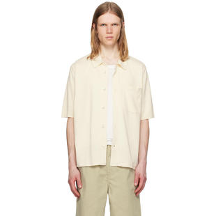 Norse Projects 男士 衬衫 灰白色 Rollo Cotton Linen 短袖衬衫