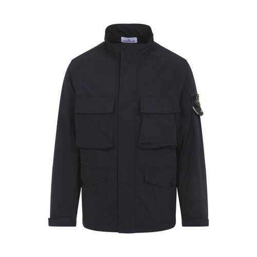 Stone Island 石头岛 男士 SS26 夹克 Stone Island 徽标贴袋细节