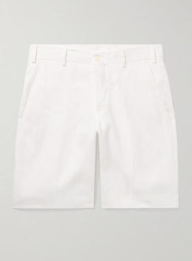 ANDERSON  SHEPPARD 男士 FW25 短裤 直筒件染亚麻短裤