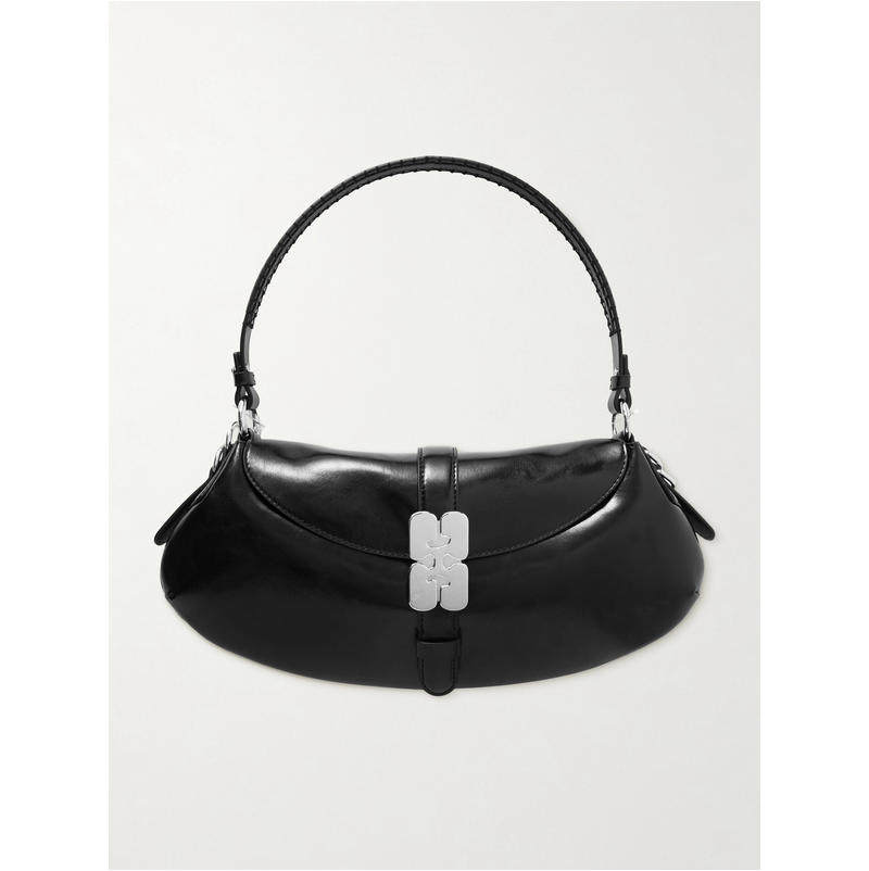 Ganni 甘尼 女士 SS26 单肩包 Kat leather-blend 再生肩包