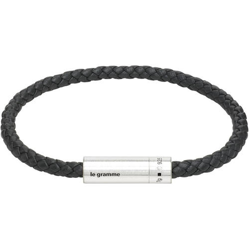 Le Gramme 男士 手链 Le 7g Leather Cable 手环