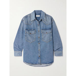 阿戈尔德 Lotta 女士 衬衫 牛仔布 SS26 AGOLDE