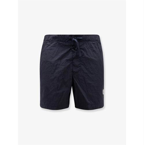 Stone Island 石头岛 男士 SS26 泳裤 徽标拼贴抽绳短裤