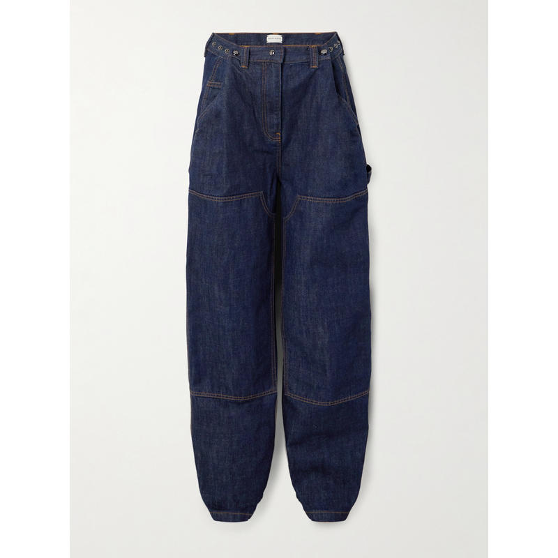 Magda Butrym 女士 春夏新品 牛仔长裤 多穿法拼接高腰阔腿牛仔裤