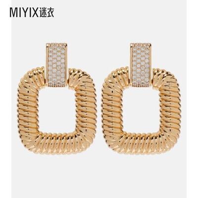 Self-Portrait 女款Knocker 水晶装饰耳环 迷衣时尚