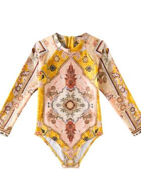 Zimmermann 兹默曼 女童 泳装 Wylie 印花防晒泳衣童装