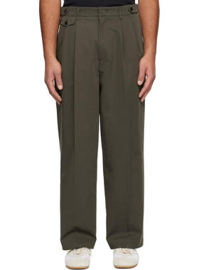 LE17SEPTEMBRE 男士 长裤 棕色 Two Tuck 长裤