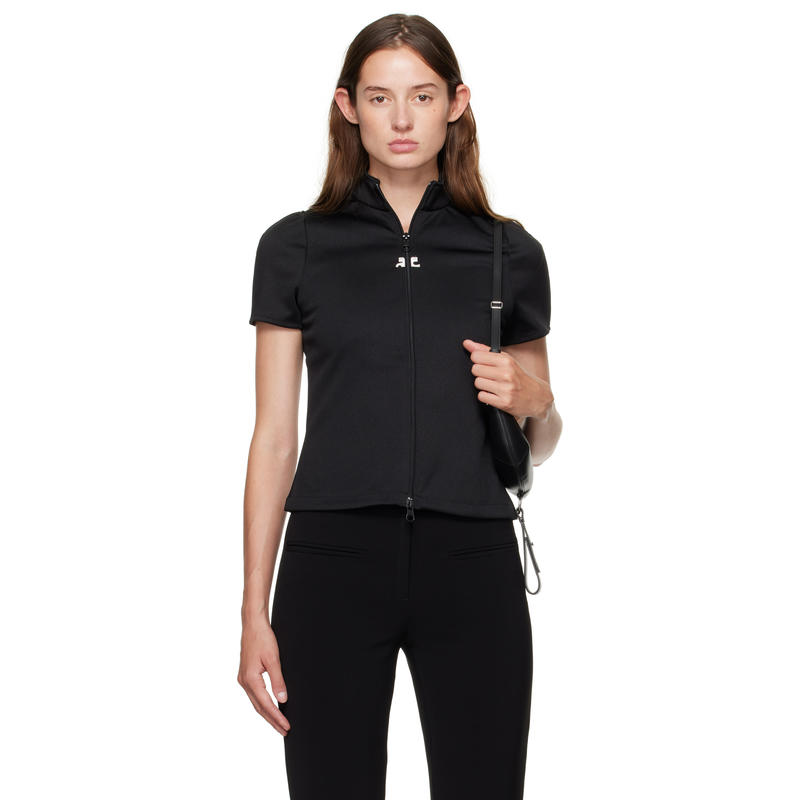 Courrèges 女士 卫衣 黑色 Interlock Tracksuit 上装