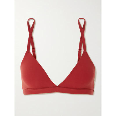 SKIMS 女士 SS26 文胸 Fits Everybody 三角形砖红色比基尼内衣