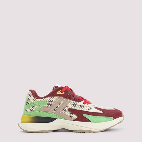 Lanvin 浪凡 女士 SS26 运动鞋 JLA 酒红色绿色小牛皮