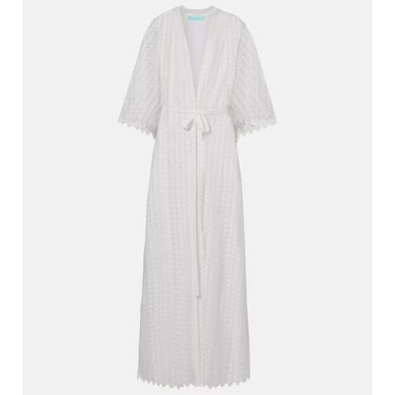 Melissa Odabash 女士 罩衫 Tali 齿纹透视土耳其式长衫