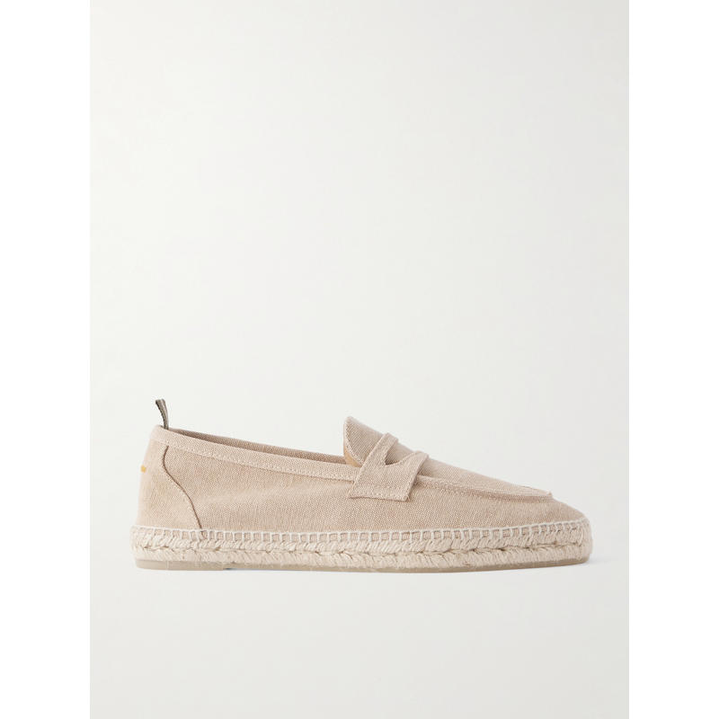 [断码特惠]西班牙Castaner 男士水洗帆布面麻底渔夫鞋休闲船鞋