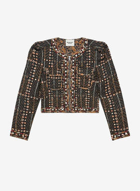 isabel marant 女士 Etoile Christy 法式绗缝刺绣印花夹克