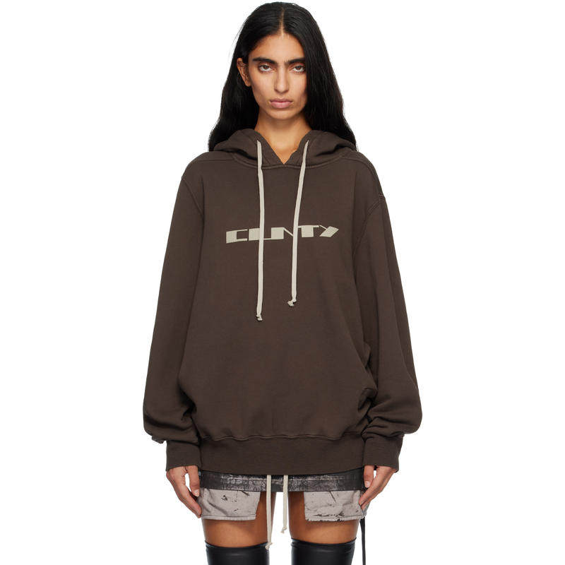 DRKSHDW 女士 卫衣 灰褐色 Concordians Oversized 连帽衫