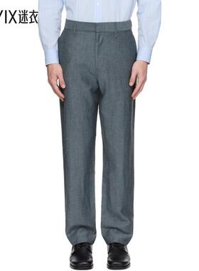 Rag & Bone 男款蓝色 Evan Wool-Blend 长裤 迷衣时尚