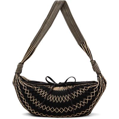 Lemaire 勒梅尔 女士 单肩包 黑色  米色 Croissant Filt