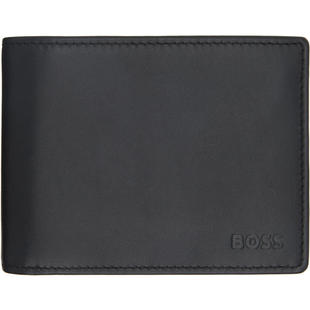 Boss 博斯 男士 钱包 黑色 Embossed-Logo Coin