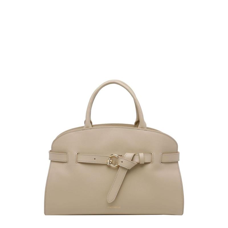 Coccinelle 女士 SS26 托特包 Sabine 徽标印花中号图片