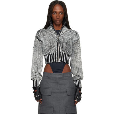 Vaquera 女士 开衫 黑色  白色拉链