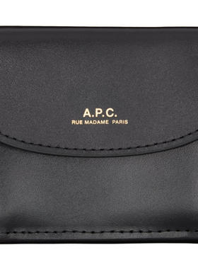 A.P.C. 女士 钱包 黑色 Trifold Genève 钱包