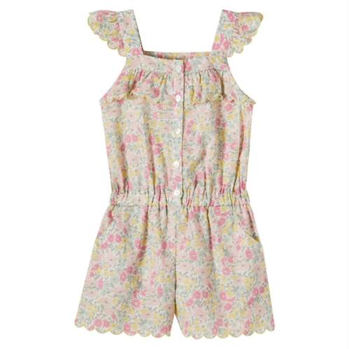 Tartine Et Chocolat 中性（儿童） 服装 花朵齿纹棉质连体衣童装