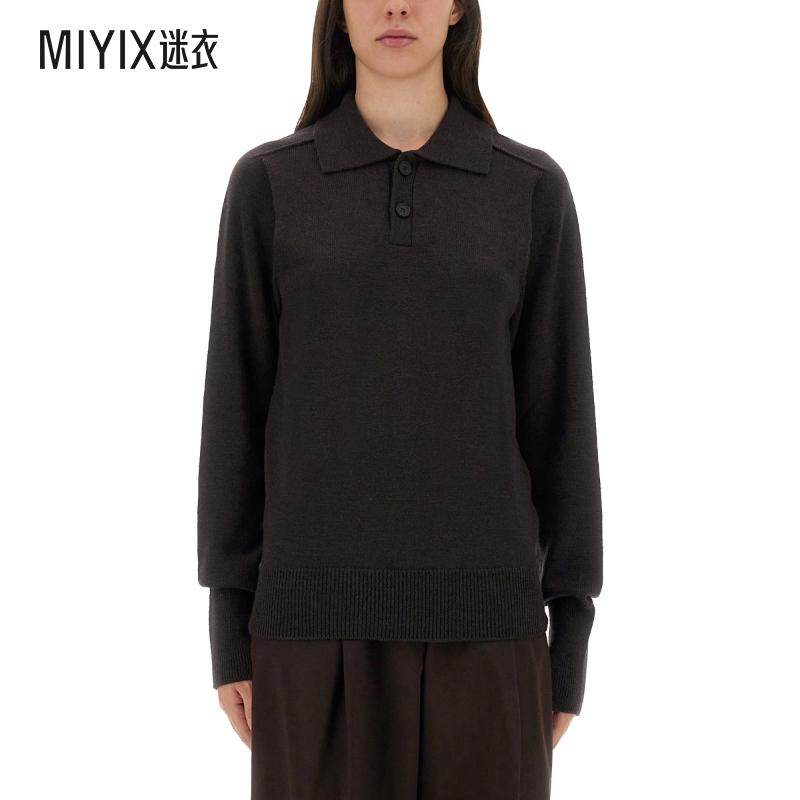 [秋冬新品]Studio Nicholson 女款INVERNESS 衬衫式领Polo衫 迷衣图片