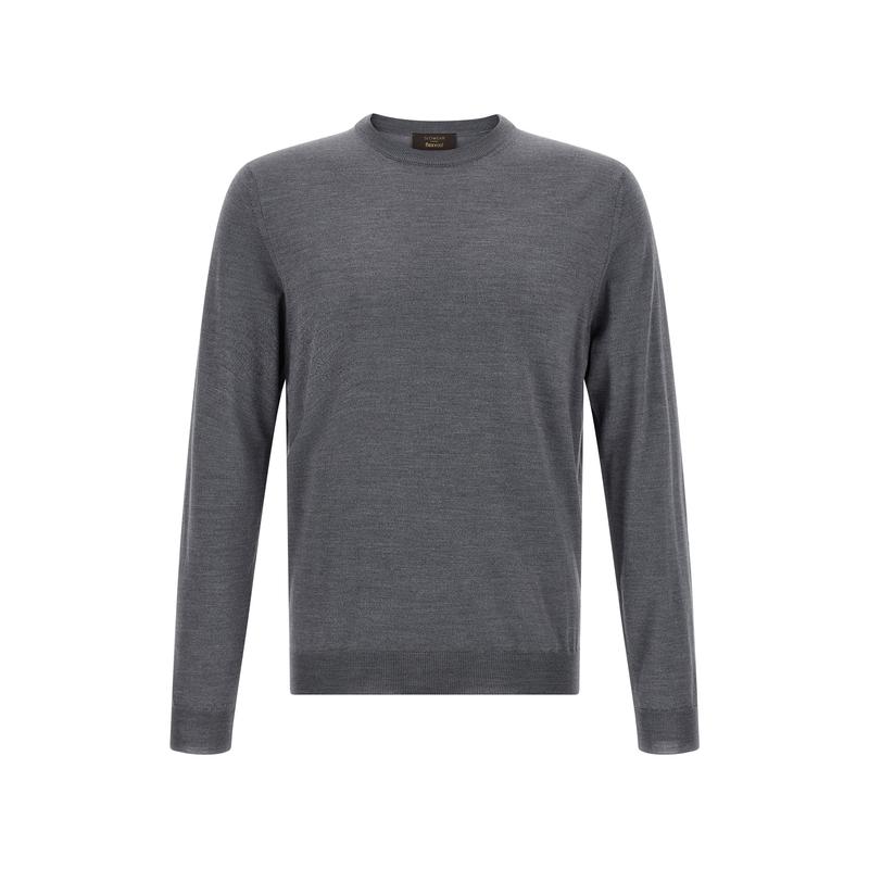 Zanone 男士 SS26 毛衣 Flexwool 圓領針織衫