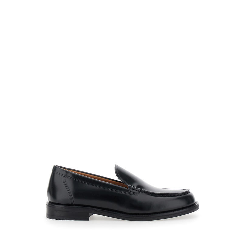 Vagabond 女士 FW26 乐福鞋 'Linn' rounded for 黑色鞋头皮质图片