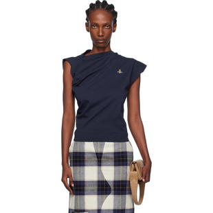 女士 西太后 SS26 T恤 Hebo Vivienne 海军蓝 Westwood