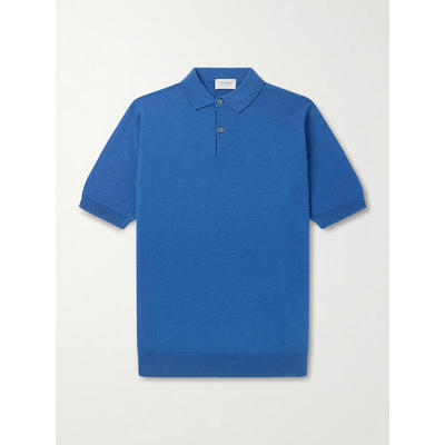 John Smedley 男士 SS26 衬衫 14.Singular 羊毛凸纹Polo衫