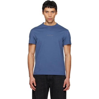 Maison Margiela 马丁·马吉拉 男士 T恤 蓝色 Distorted Logo