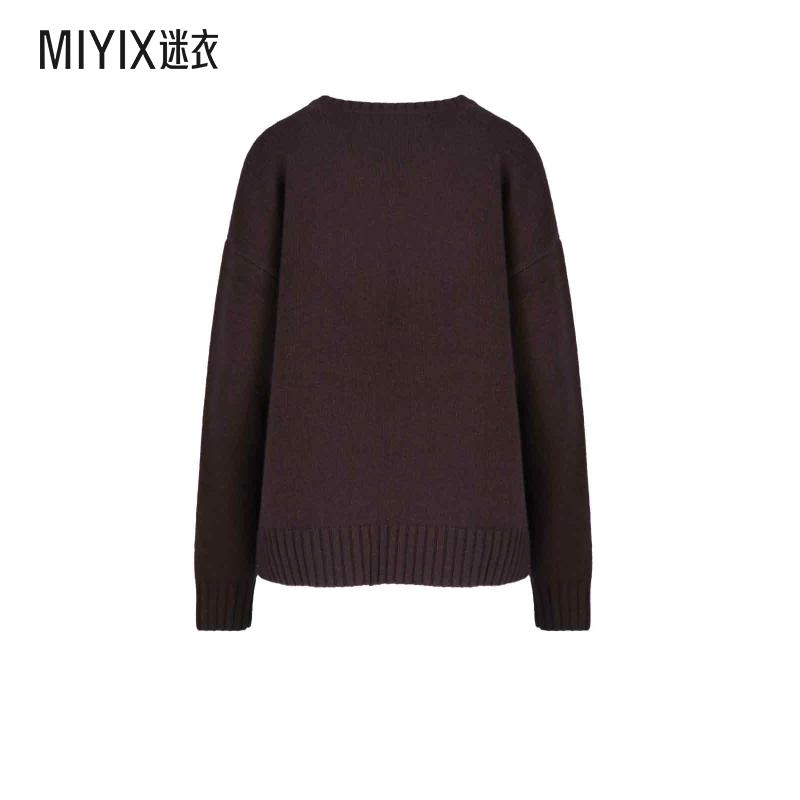 [秋冬新品]Extreme Cashmere 女款超级羊绒棕色毛线衫 迷衣时尚