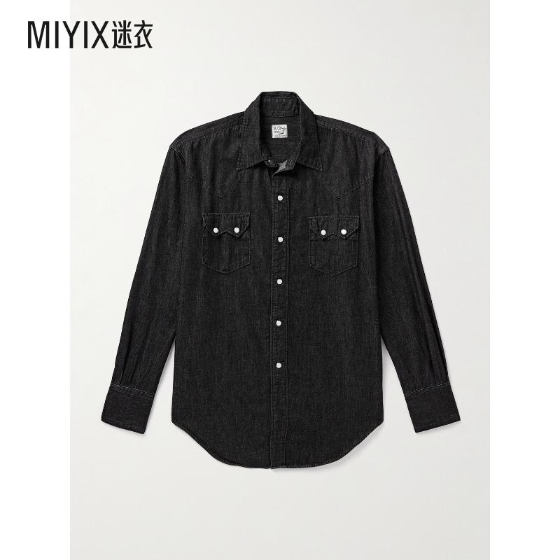 ORSLOW 男款棉/青年布西部风格衬衫 迷衣时尚