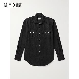 ORSLOW 男款棉/青年布西部风格衬衫 迷衣时尚