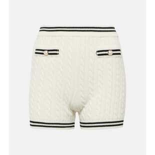 Alessandra Rich 亚历山德拉.瑞秋 女士 短裤 条纹粗线针织棉质