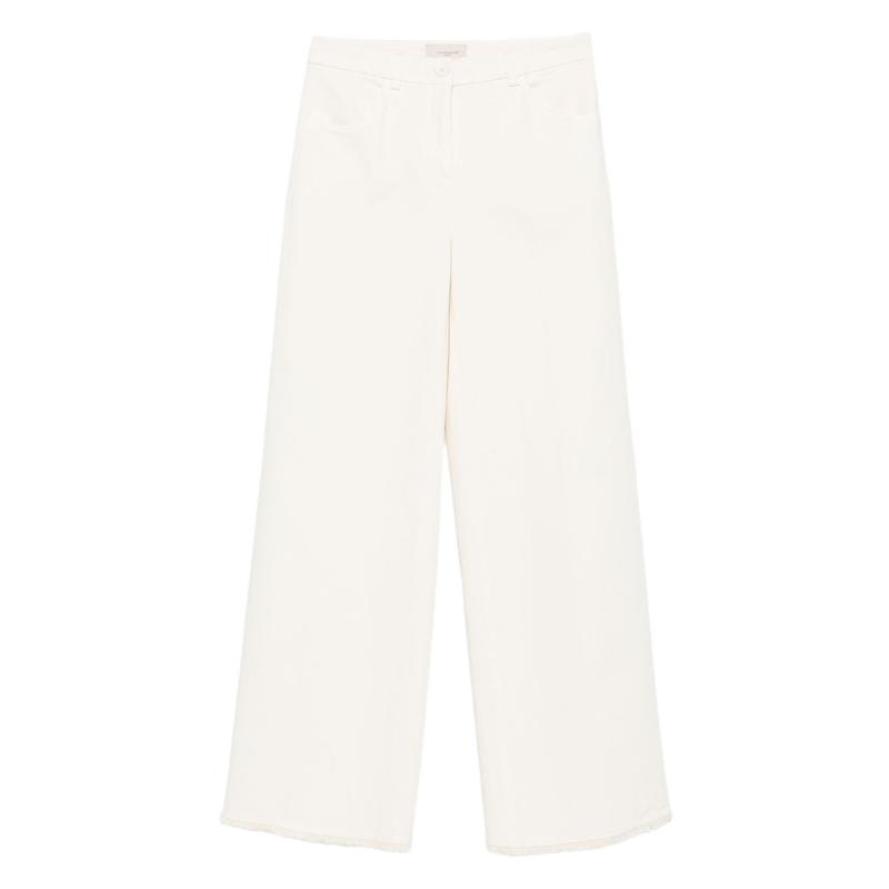 Via Masini 80 女士 FW25 长裤 奶油色裤子