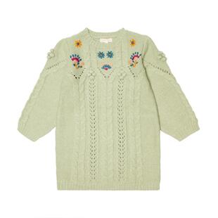 Louise Misha 中性(儿童) 连衣裙 Rejana 刺绣羊毛混纺童装