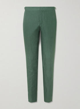 Orlebar Brown 男士 FW25 长裤 Griffon 锥形亚麻裤子