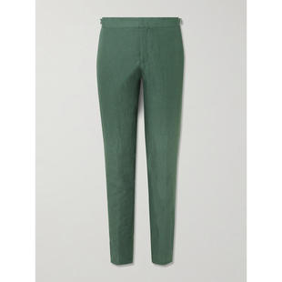 Orlebar Brown 男士 FW25 长裤 Griffon 锥形亚麻裤子