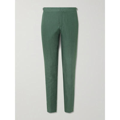 Orlebar Brown 男士 FW25 长裤 Griffon 锥形亚麻裤子