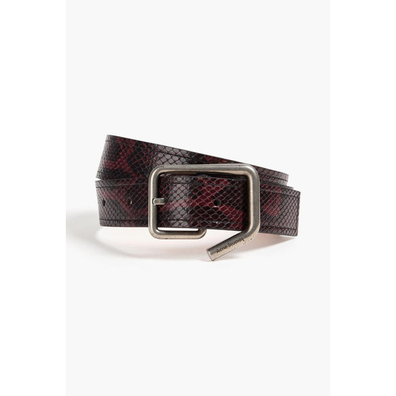 Acne Studios 男士 腰带 豹纹小牛毛皮带